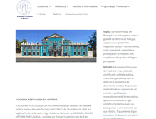 Tablet Screenshot of academiaportuguesadahistoria.gov.pt